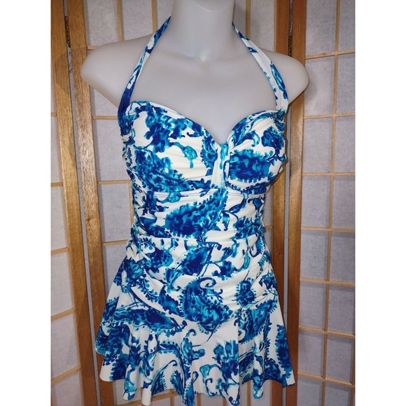 Chaps Other - Chaps Sz 12 Retro Swimsuit